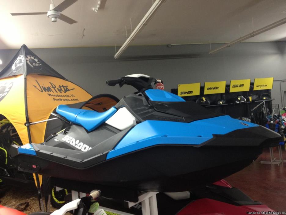 SALE! New 2016 Sea-Doo Spark 2-Up 900 Personal Watercraft Blueberry - $5399