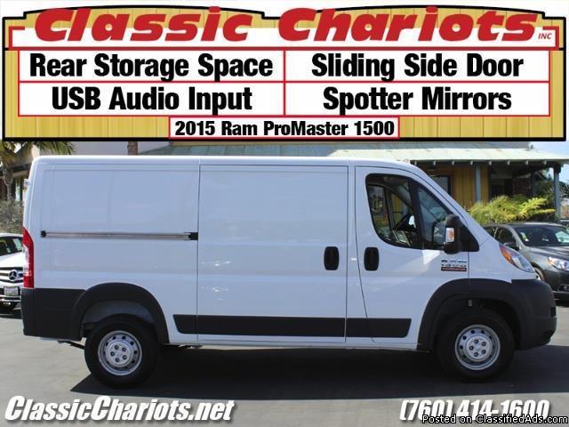 Used Commercial Vehicle Near Me – 2015 Ram ProMaster 1500 Cargo Van with Rear...