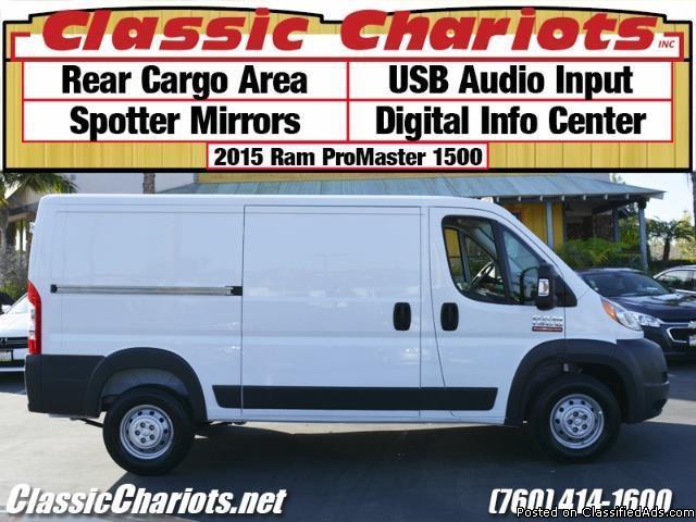 Used Van Commercial Vehicle Near Me – 2015 Ram ProMaster 1500 Cargo Van with...