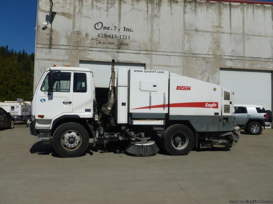 (2) 2009 Elgin Eagle High Dumping Street Sweepers for Sale