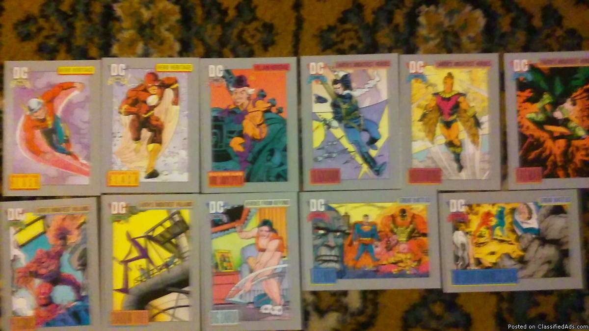 52 set of dc cosmic cards 1991 inaugural edition, 1