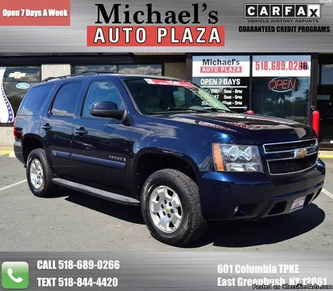 2008 Chevrolet Tahoe LT with a Clean Carfax, Blue with Gray Leather Interior,...