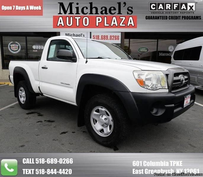 2010 Toyota Tacoma with a Clean Carfax, White with Gray Interior, 73k miles,...