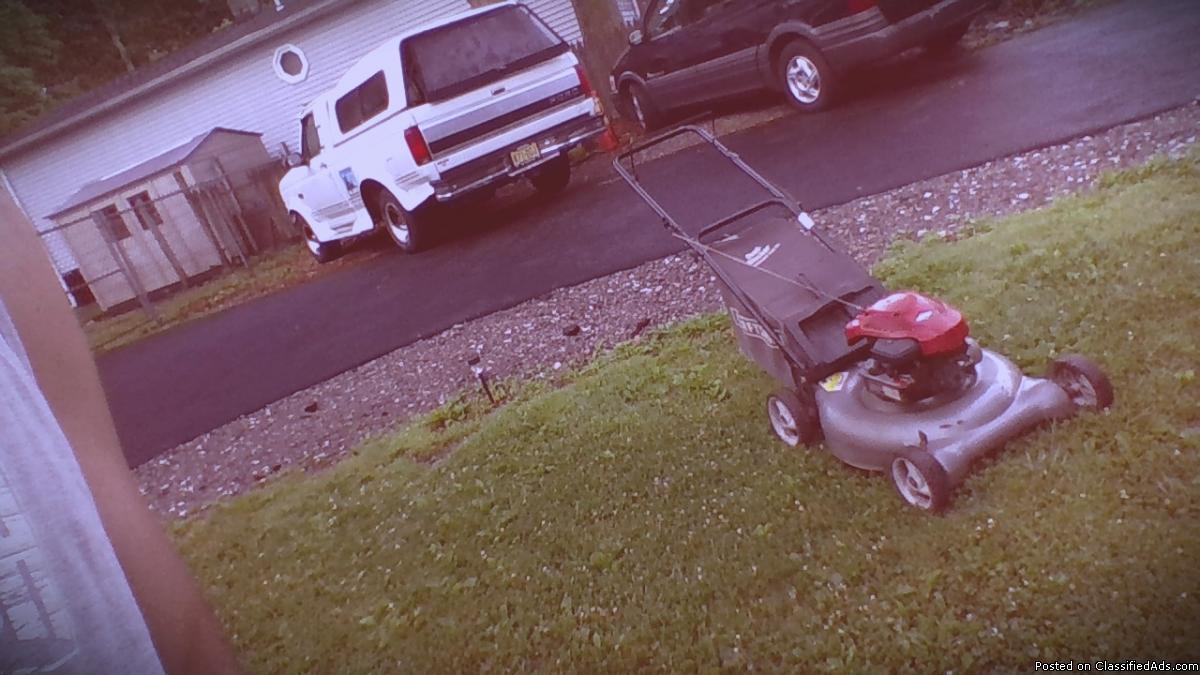 rear bag lawnmower