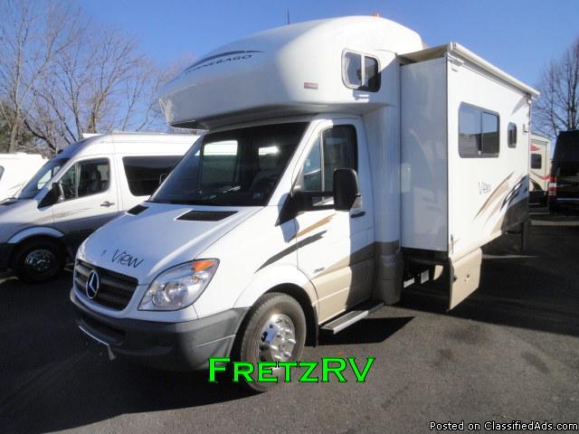 Used 2011 Winnebago View 24K Class C Motorhome Mercedes Diesel For Sale Fretz...