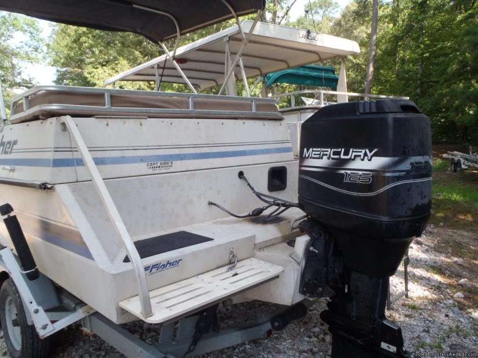 20ft Fisher Deck Boat with 125hp Mercury