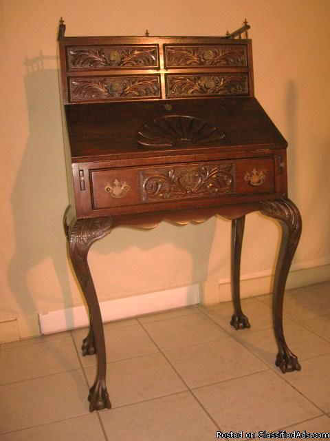 Antique secretary desk.