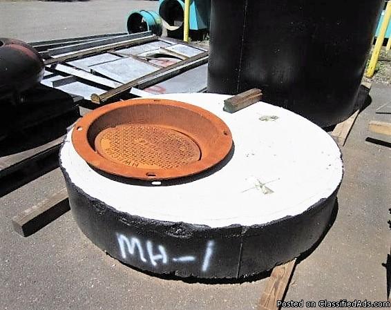 1 Complete commericial Manhole and COVER. MH#1 60