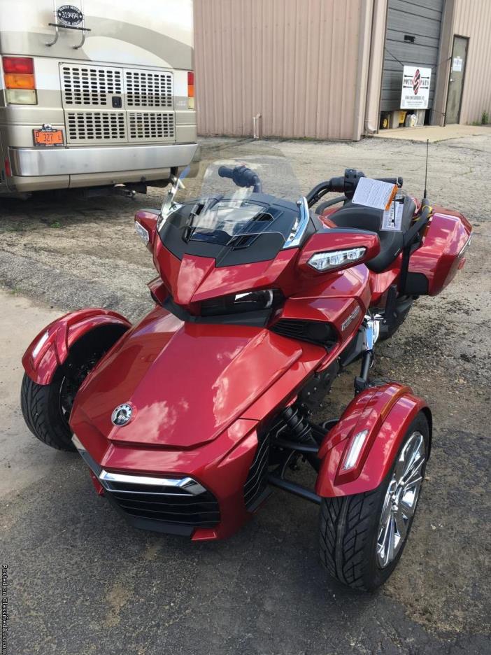 SALE! WAS $27,249.00! New 2016 Can-Am Spyder F3 Limited Motorcycle in Intense...