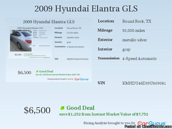 Used 2009 Hyundai Elantra GLS