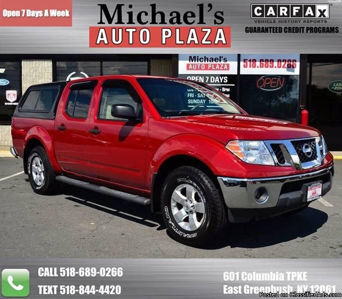 2009 Nissan Frontier Crew Cab SE with a Clean Carfax, Red with Tan Interior,...