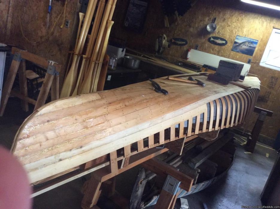 Cedar ribbed canoe molds , build your own canoe !